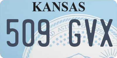 KS license plate 509GVX