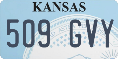 KS license plate 509GVY