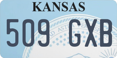 KS license plate 509GXB