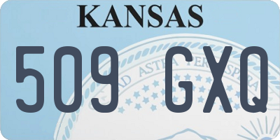 KS license plate 509GXQ