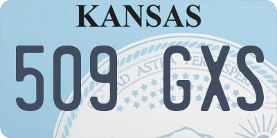 KS license plate 509GXS