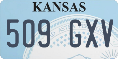 KS license plate 509GXV