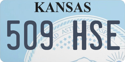 KS license plate 509HSE