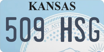 KS license plate 509HSG