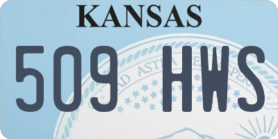 KS license plate 509HWS