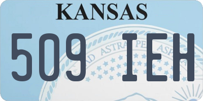 KS license plate 509IEH