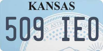 KS license plate 509IEO