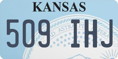 KS license plate 509IHJ