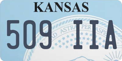 KS license plate 509IIA