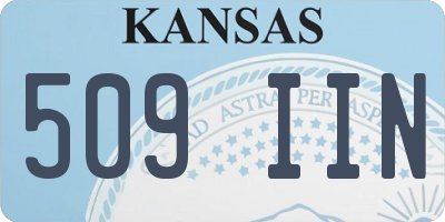 KS license plate 509IIN