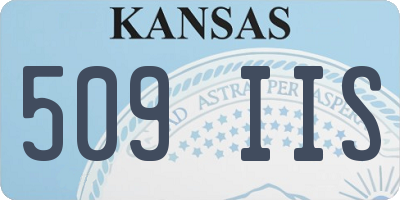 KS license plate 509IIS