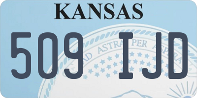 KS license plate 509IJD