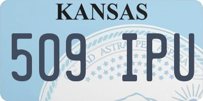 KS license plate 509IPU