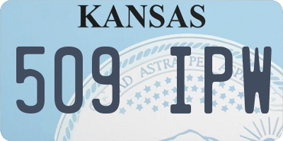 KS license plate 509IPW
