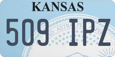 KS license plate 509IPZ