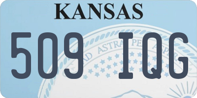 KS license plate 509IQG