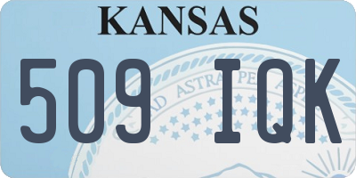 KS license plate 509IQK