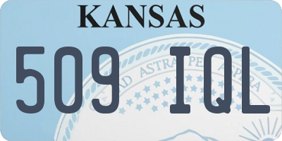 KS license plate 509IQL