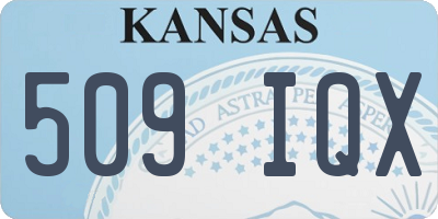 KS license plate 509IQX