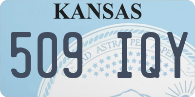 KS license plate 509IQY