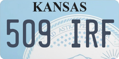 KS license plate 509IRF