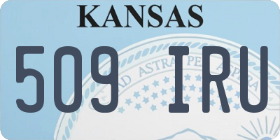 KS license plate 509IRU