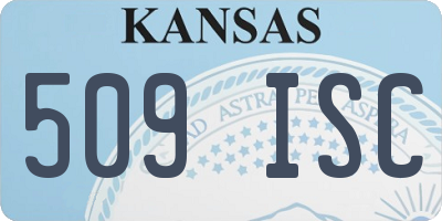 KS license plate 509ISC