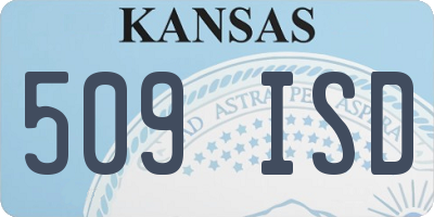 KS license plate 509ISD