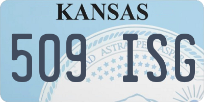 KS license plate 509ISG