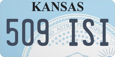 KS license plate 509ISI