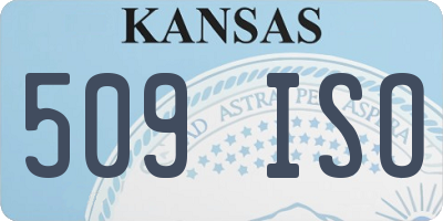 KS license plate 509ISO
