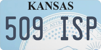 KS license plate 509ISP