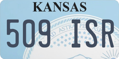 KS license plate 509ISR