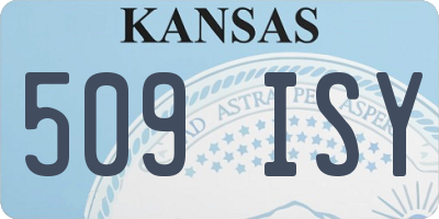 KS license plate 509ISY