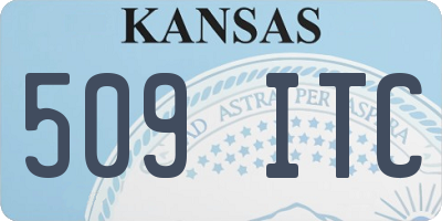 KS license plate 509ITC