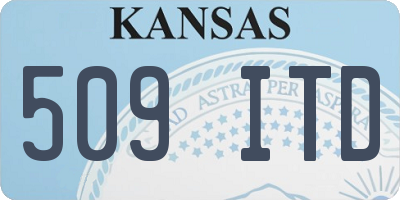 KS license plate 509ITD