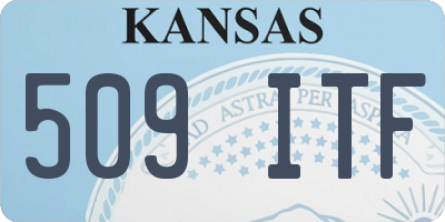 KS license plate 509ITF
