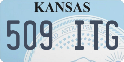 KS license plate 509ITG