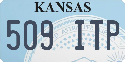 KS license plate 509ITP