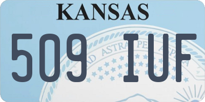 KS license plate 509IUF