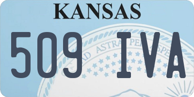 KS license plate 509IVA