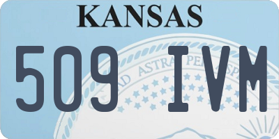 KS license plate 509IVM