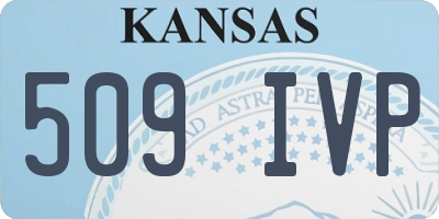 KS license plate 509IVP