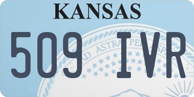 KS license plate 509IVR