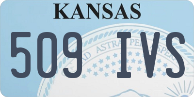 KS license plate 509IVS