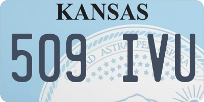 KS license plate 509IVU
