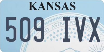 KS license plate 509IVX