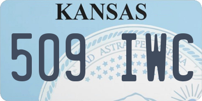 KS license plate 509IWC