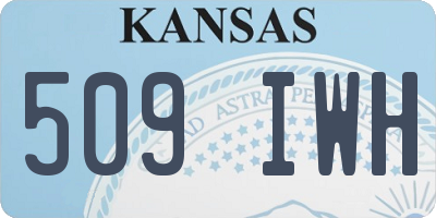 KS license plate 509IWH