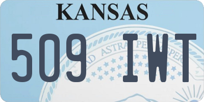 KS license plate 509IWT